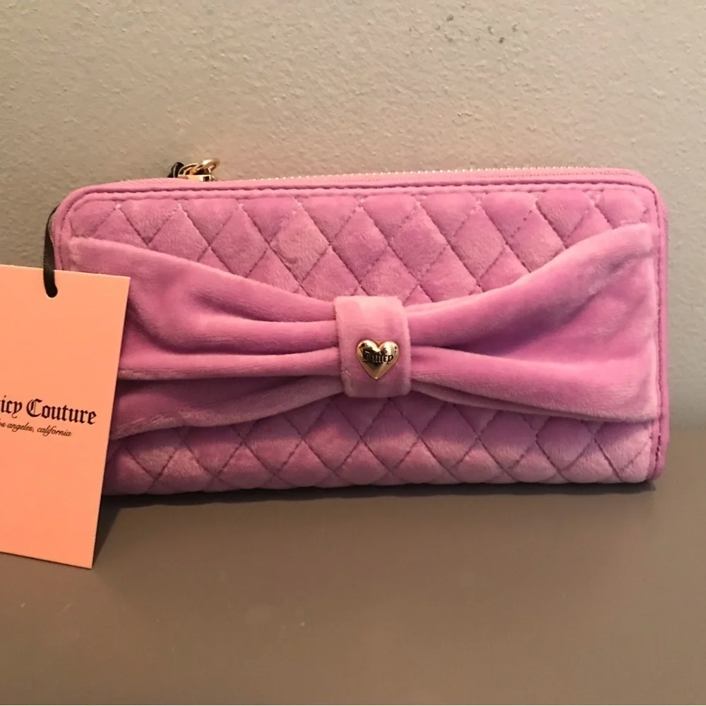 Juicy Couture Purple Quilted Wallet
